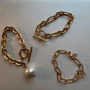 Ben Amun Gold Chain Bracelet 3 Set